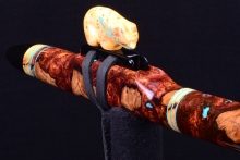 Honduran Rosewood Burl Native American Flute, Minor, Mid A-4, #H46B